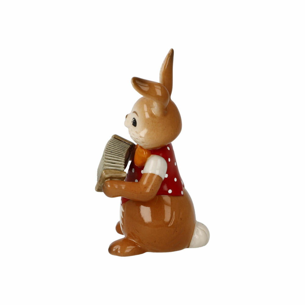 Goebel Figurine Rabbit - Cheeky Musician, Easter, Stoneware, Colorful, 8 cm, 66845781