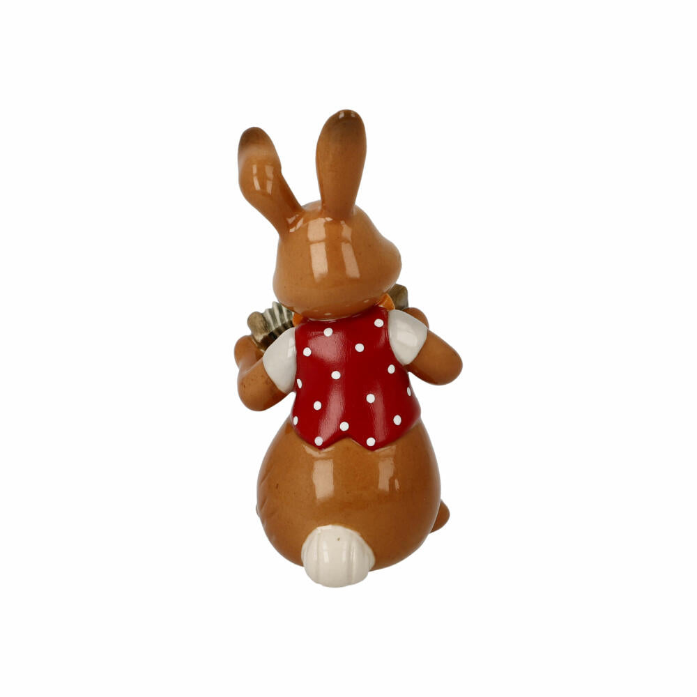 Goebel Figurine Rabbit - Cheeky Musician, Easter, Stoneware, Colorful, 8 cm, 66845781