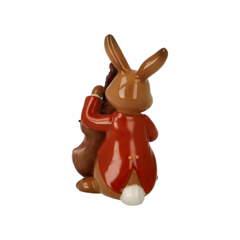 Goebel Figurine Rabbit - Happy Bassist, Easter, Stoneware, Colorful, 8 cm, 66845801