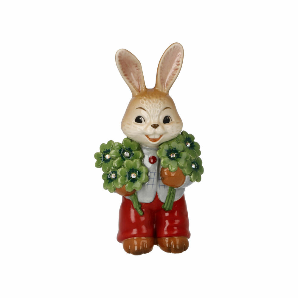 Goebel Figurine Bunny Boy - Good Luck!, Easter, Stoneware, Colorful, 12 cm, 66845881