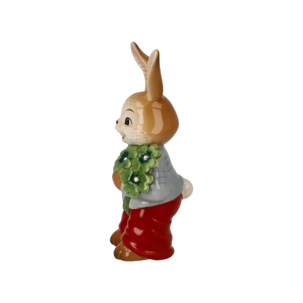 Goebel Figurine Bunny Boy - Good Luck!, Easter, Stoneware, Colorful, 12 cm, 66845881