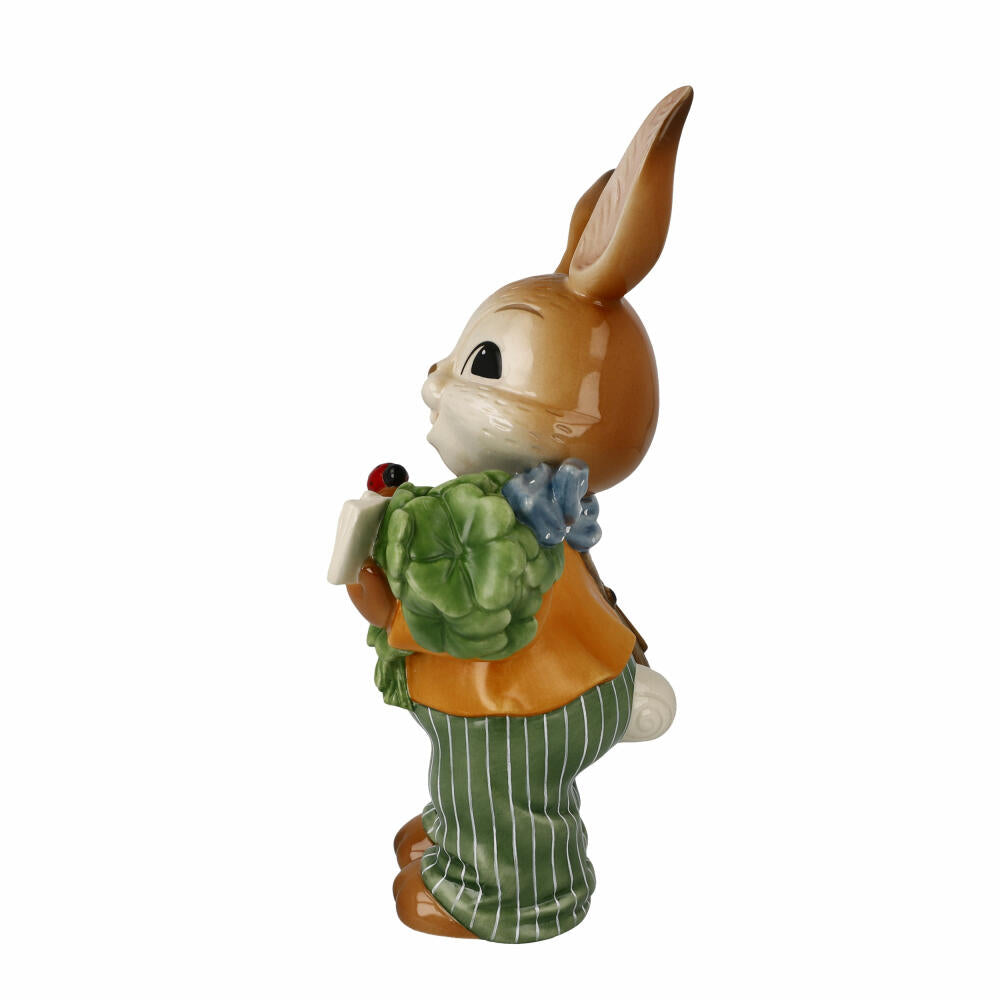 Goebel Figurine Rabbit - With good wishes, Easter, Stoneware, Colorful, 24 cm, 66845641
