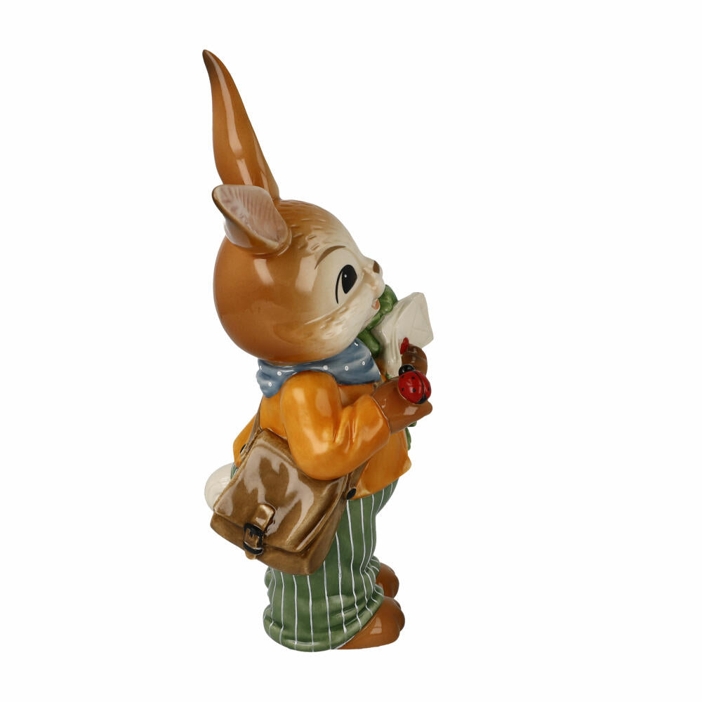 Goebel Figurine Rabbit - With good wishes, Easter, Stoneware, Colorful, 24 cm, 66845641