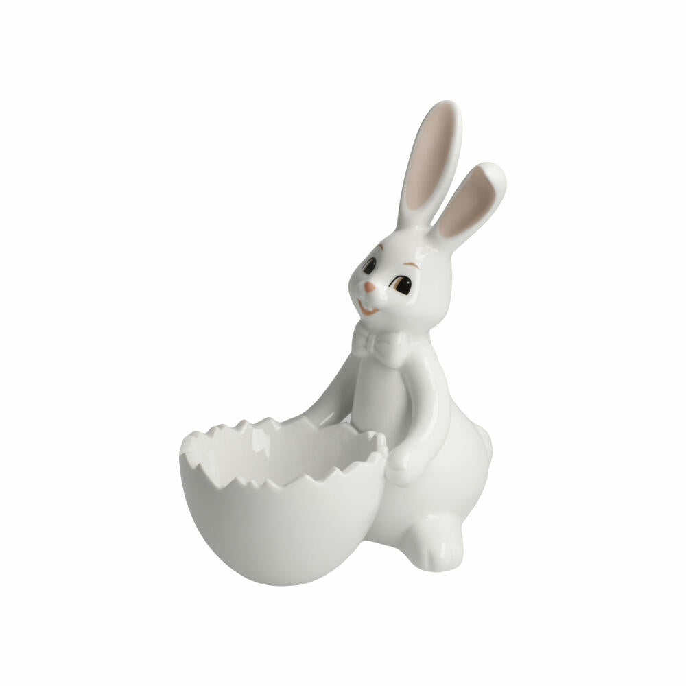 Goebel Figurine Rabbit with Bowl Snow White - Sweet Boy, Porcelain, Colorful, 16 cm, 66845921