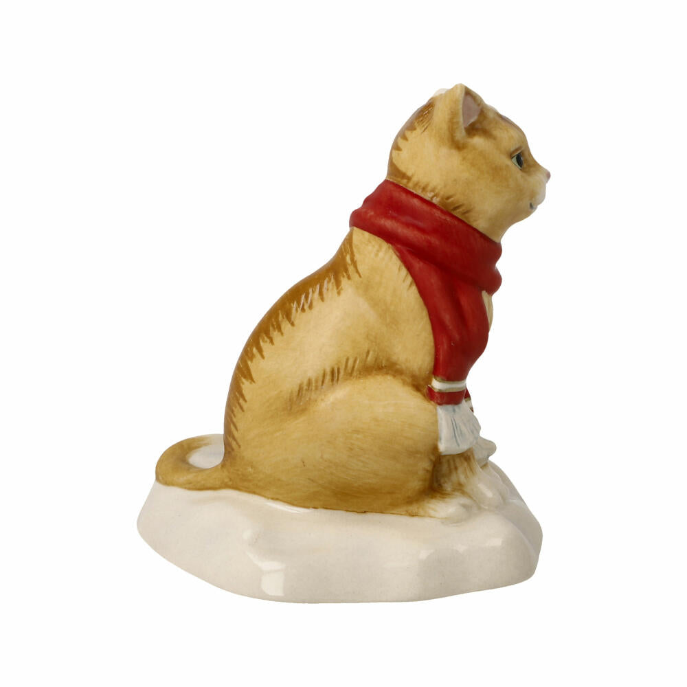 Goebel Dekofigur Katze Schneeballschlacht, Steingut, Bunt, 7 cm, 66704511