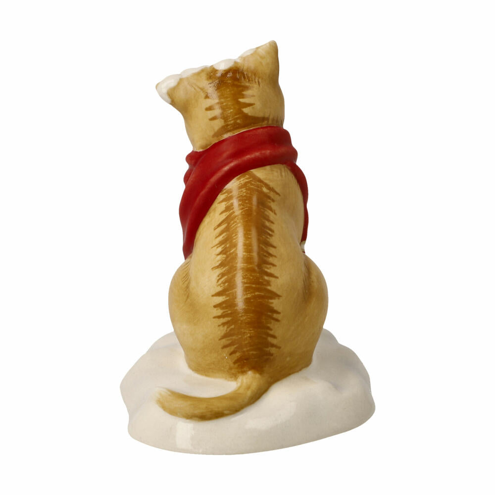Goebel Dekofigur Katze Schneeballschlacht, Steingut, Bunt, 7 cm, 66704511