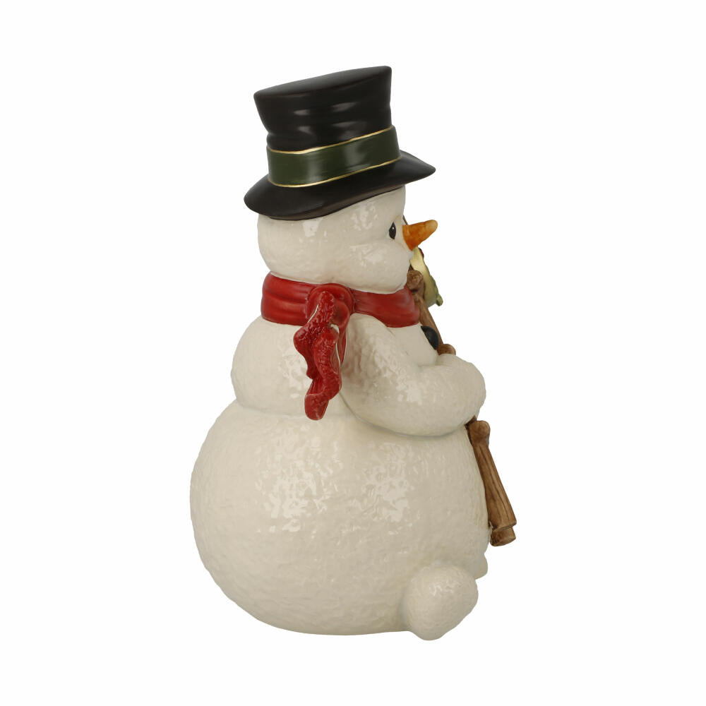 Goebel Figur Geselle des Glücks, Schneemann, Steingut, Bunt, Limited Edition, 22.5 cm, 66704531