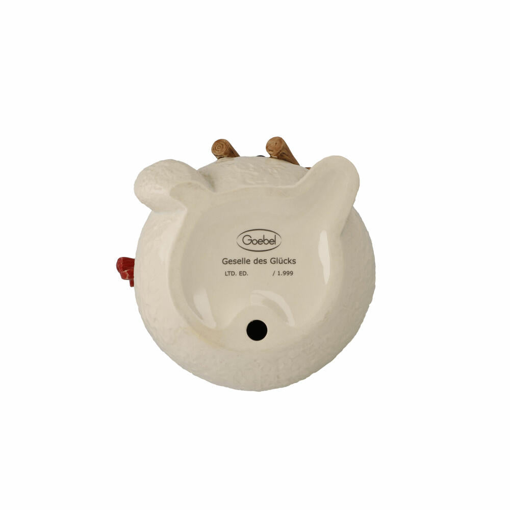 Goebel Figur Geselle des Glücks, Schneemann, Steingut, Bunt, Limited Edition, 22.5 cm, 66704531