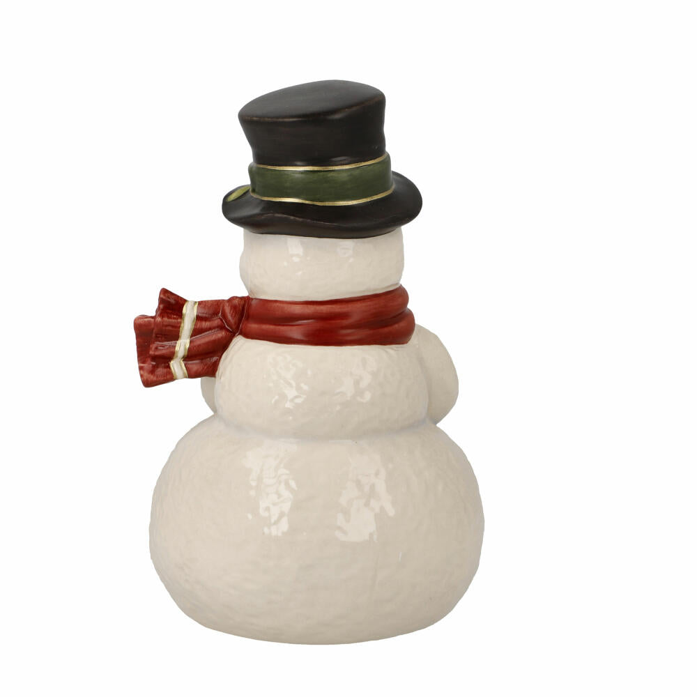Goebel Figur Kleiner Glücksbote, Schneemann, Steingut, Bunt, 12.5 cm, 66704541