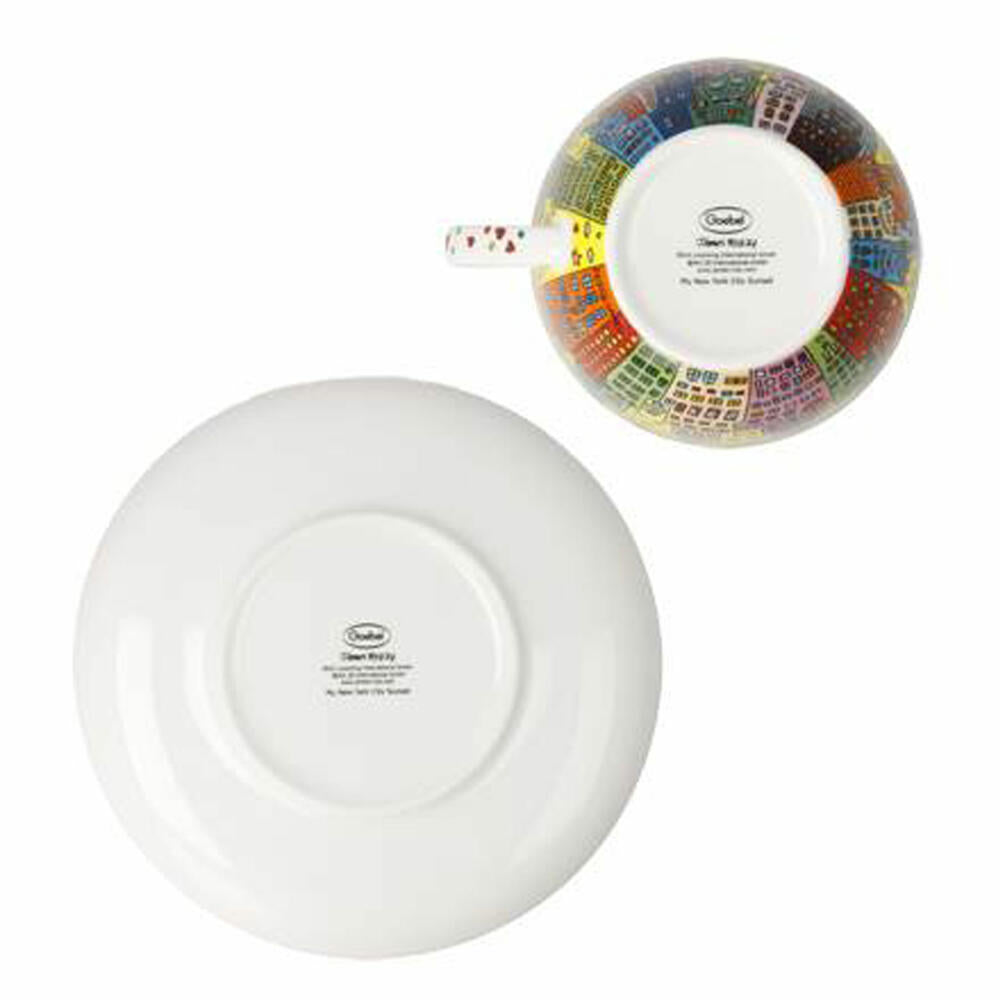 Goebel Milk Coffee Cup James Rizzi - My New York City Sunset, Cup, Coffee Cup, Tea Cup, Fine Bone China, 26103311