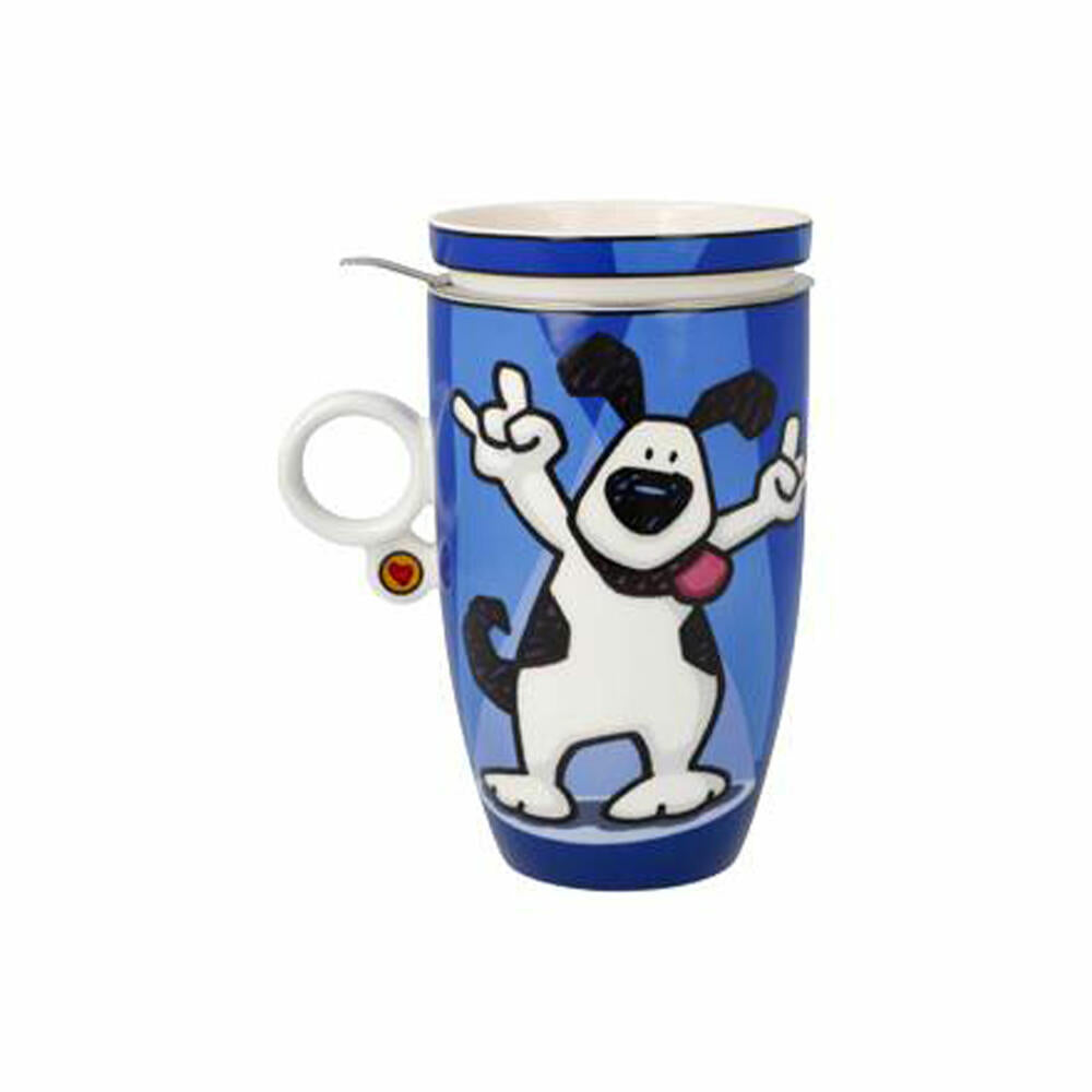 Goebel Teacup with Lid and Strainer Ed Heck - Rock On, Tea Cup, Fine Bone China, 67200131