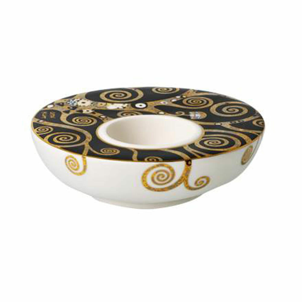 Goebel Candle Holder Gustav Klimt - The Tree of Life, Tealight Holder, Porcelain, 67062761