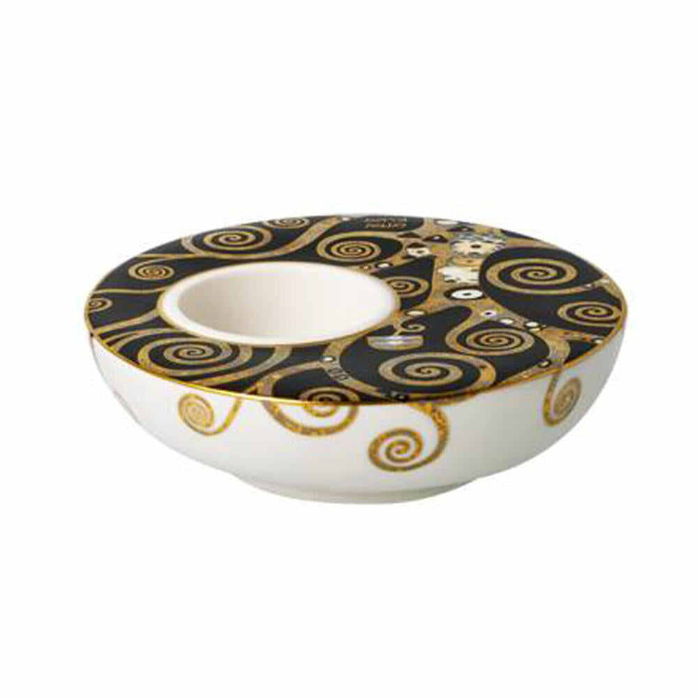 Goebel Candle Holder Gustav Klimt - The Tree of Life, Tealight Holder, Porcelain, 67062761