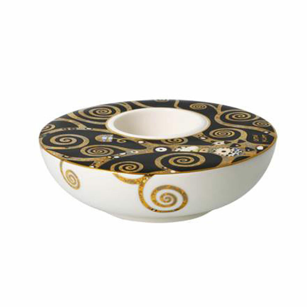 Goebel Candle Holder Gustav Klimt - The Tree of Life, Tealight Holder, Porcelain, 67062761