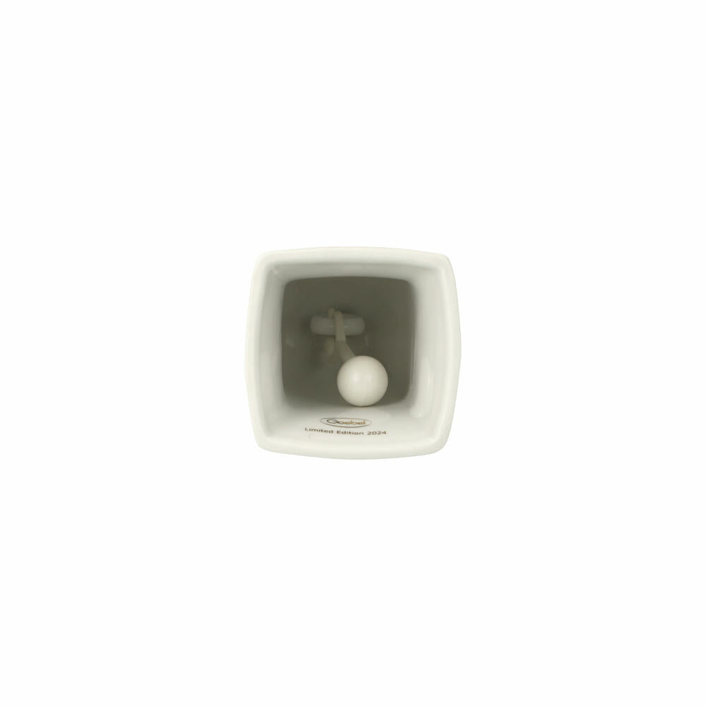 Goebel Glocke Jahresglocke 2024, Weihnachtsglocke, Porzellan, Walnuss, 10 cm, 66505461