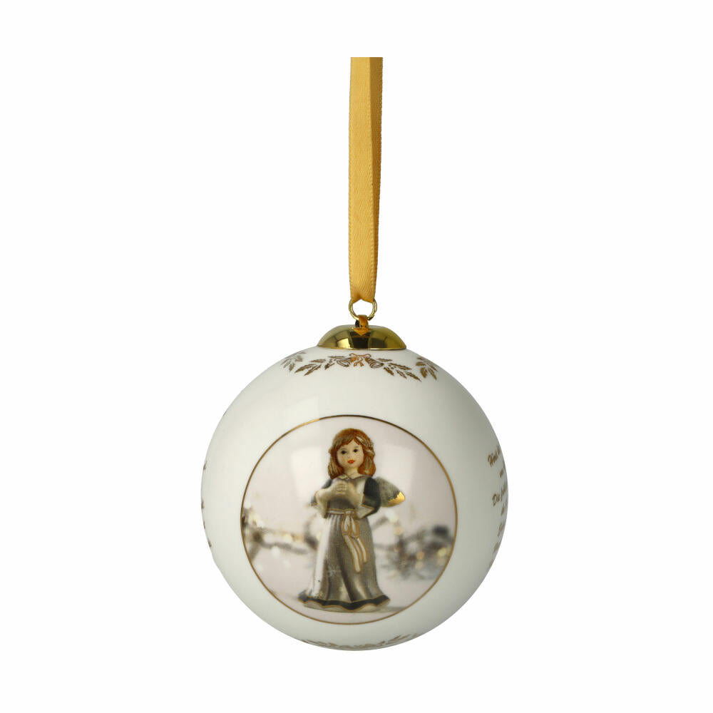 Goebel Annual Ball 2024, Christmas Tree Ball, Porcelain, Walnut, 8 cm, 66501671