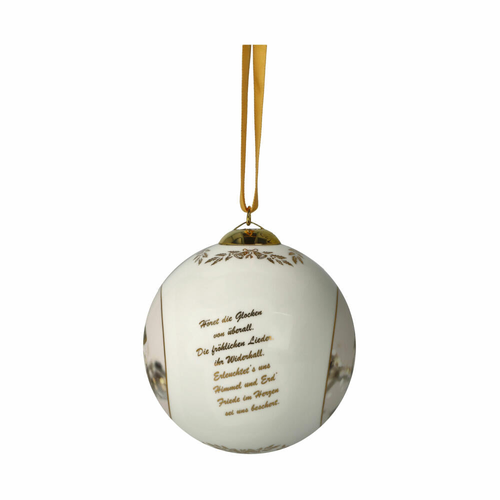 Goebel Annual Ball 2024, Christmas Tree Ball, Porcelain, Walnut, 8 cm, 66501671