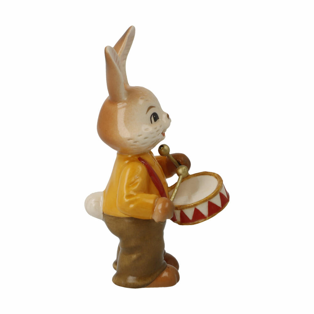 Goebel Figur Hase Herziger Trommler, Osterhase, Steingut, Bunt, 8 cm, 66845971