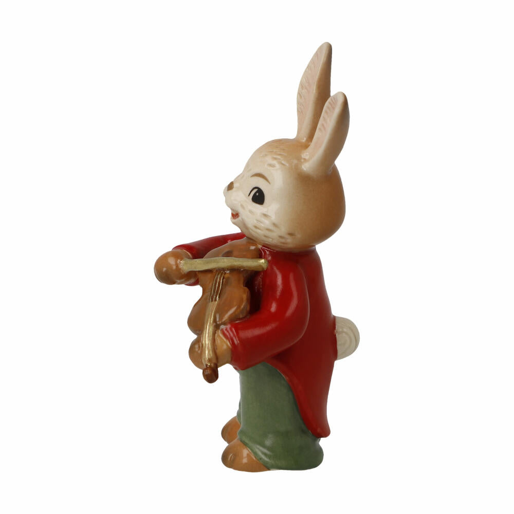 Goebel Figur Hase Kleiner Violinist, Osterhase, Steingut, Bunt, 8 cm, 66845981