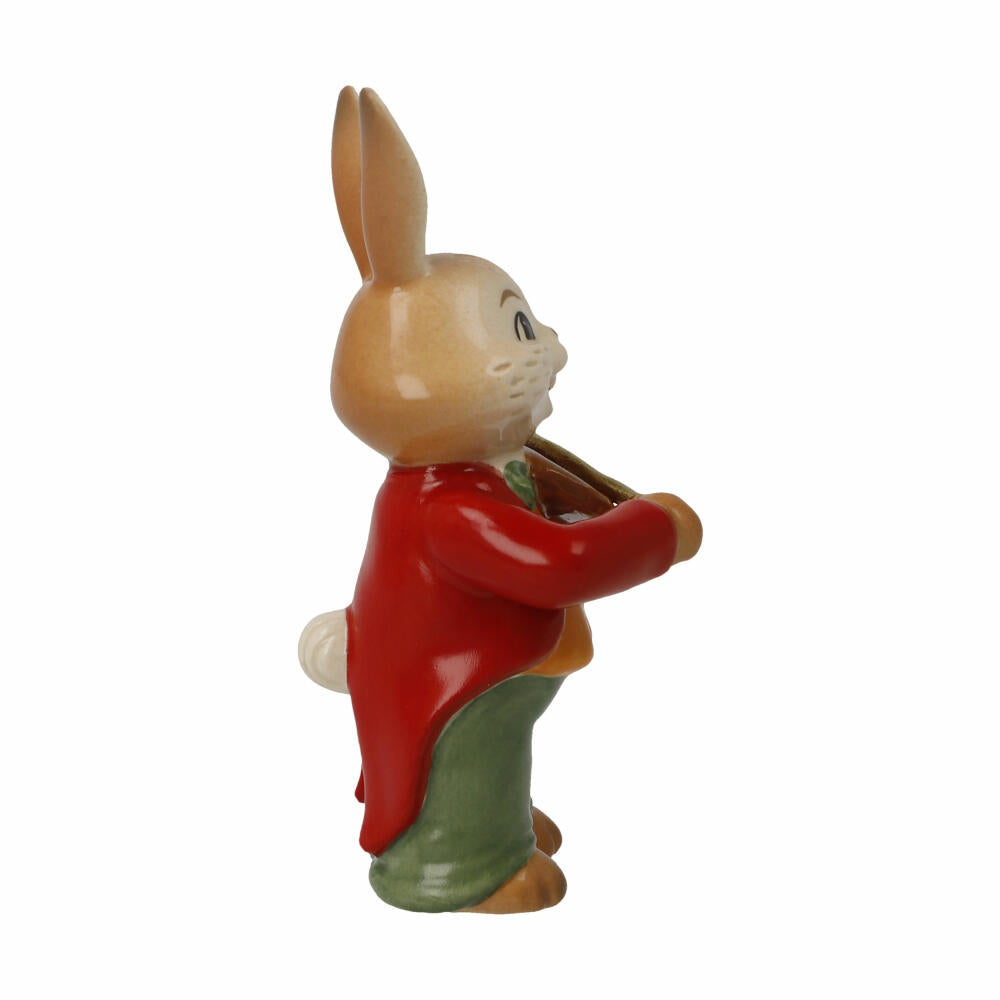 Goebel Figur Hase Kleiner Violinist, Osterhase, Steingut, Bunt, 8 cm, 66845981