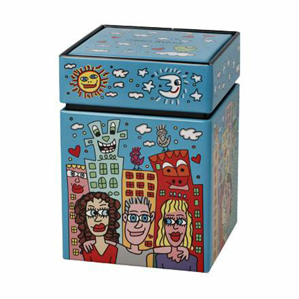 Goebel Tea Tin James Rizzi - Summer in the City, Storage Tin, Tea Tin, Metal, 26103411