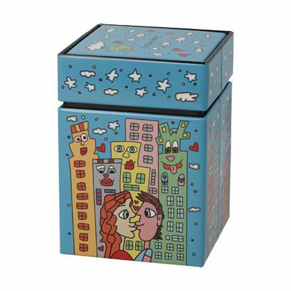 Goebel Tea Tin James Rizzi - Summer in the City, Storage Tin, Tea Tin, Metal, 26103411