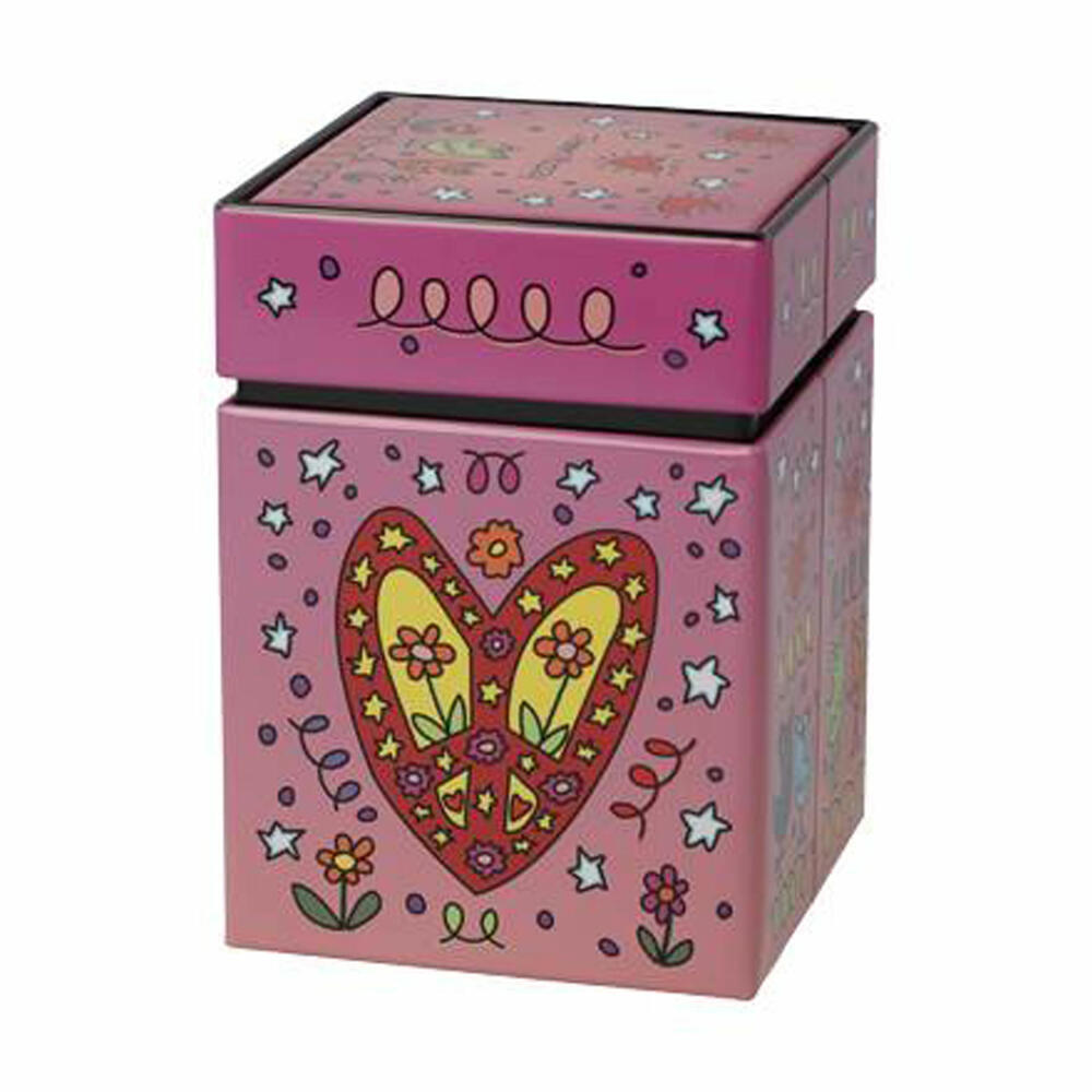 Goebel Tea Tin James Rizzi - Peace of Love, Storage Tin, Tea Tin, Metal, 26103421