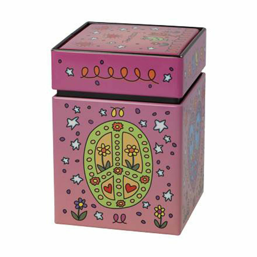 Goebel Tea Tin James Rizzi - Peace of Love, Storage Tin, Tea Tin, Metal, 26103421
