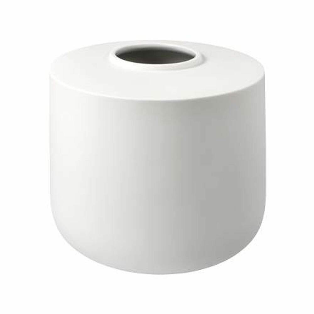 Goebel vase Asmin, flower vase, decorative vase, bisque porcelain, bisque white, H 16 cm, 14005601
