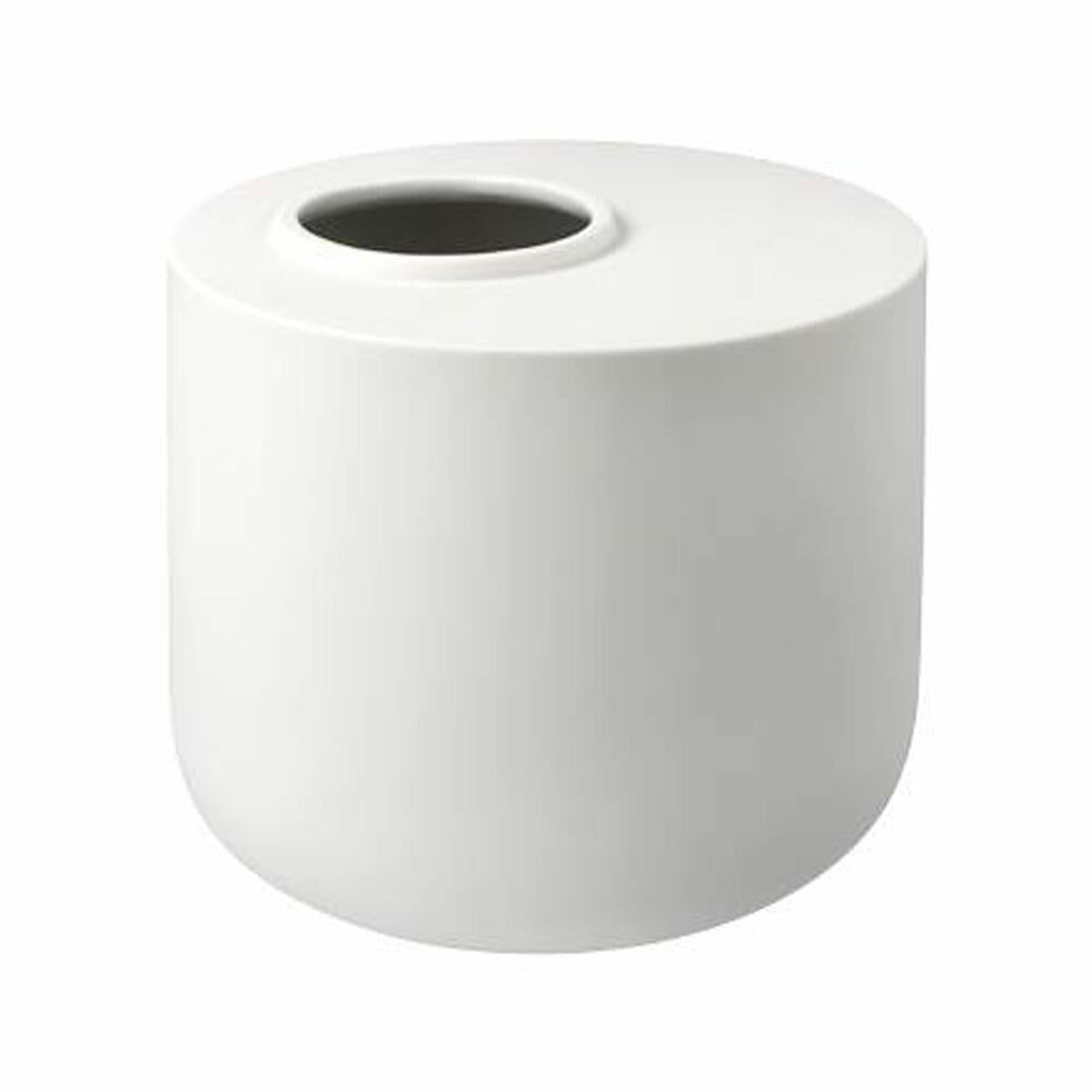 Goebel vase Asmin, flower vase, decorative vase, bisque porcelain, bisque white, H 16 cm, 14005601