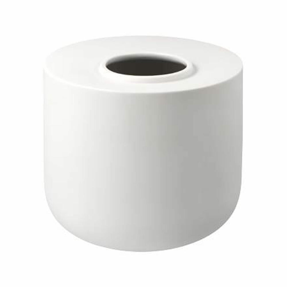 Goebel vase Asmin, flower vase, decorative vase, bisque porcelain, bisque white, H 16 cm, 14005601