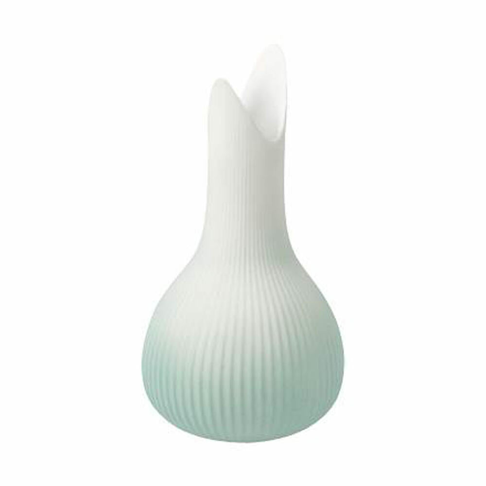 Goebel Vase Studio 8 - Raindrop Mint, flower vase, decorative vase, biscuit porcelain, green, H 15 cm, 26600031