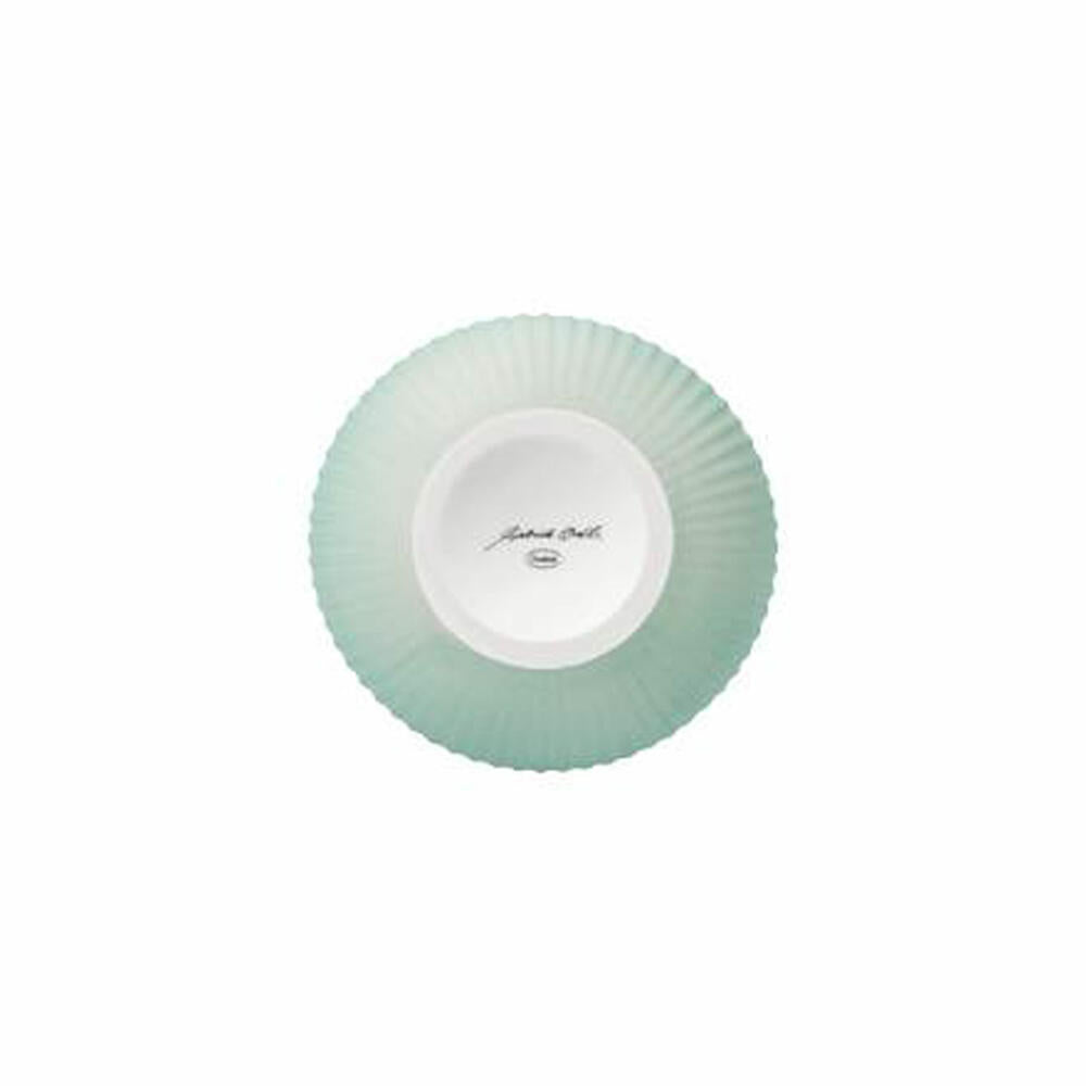 Goebel Vase Studio 8 - Raindrop Mint, flower vase, decorative vase, biscuit porcelain, green, H 15 cm, 26600031