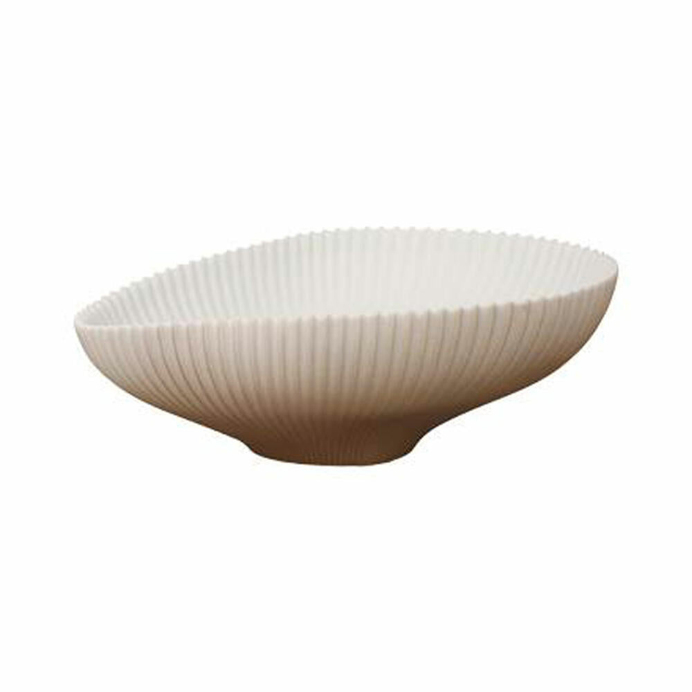 Goebel Bowl Studio 8 - Raindrop Powder, Bowl, Decorative Bowl, Decoration, Biscuit Porcelain, Sand, 26600051
