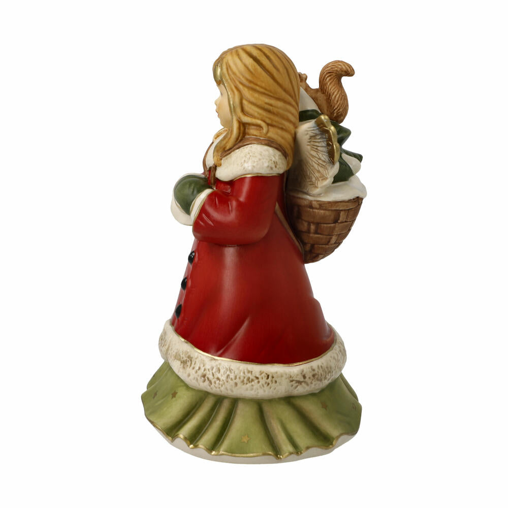 Goebel Engel Waldspaziergang mit Musikwerk, Dekofigur, Steingut, Bunt, 15 cm, 66704601