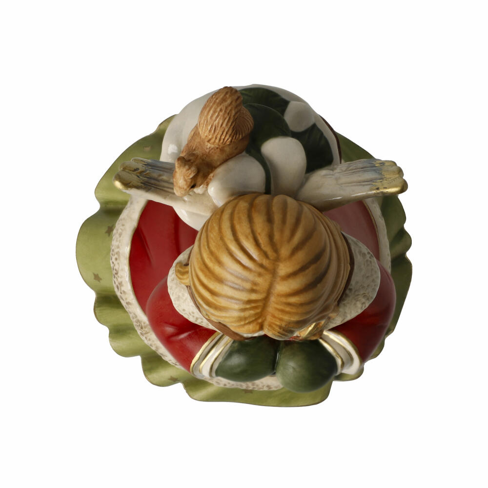 Goebel Engel Waldspaziergang mit Musikwerk, Dekofigur, Steingut, Bunt, 15 cm, 66704601