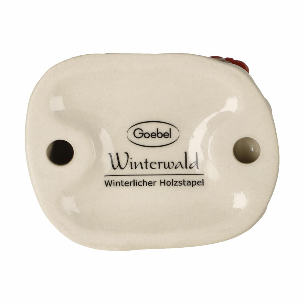 Goebel Figurine Winter Woodpile, Stoneware, Colorful, 5.5 cm, 66704641
