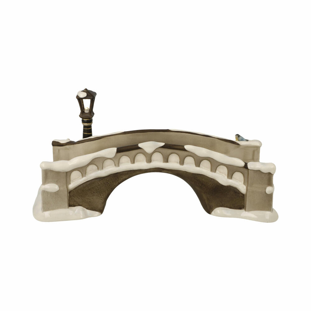 Goebel figurine Bridge to the Park, with LED lighting, stoneware, colored, 11.5 cm, 66704661