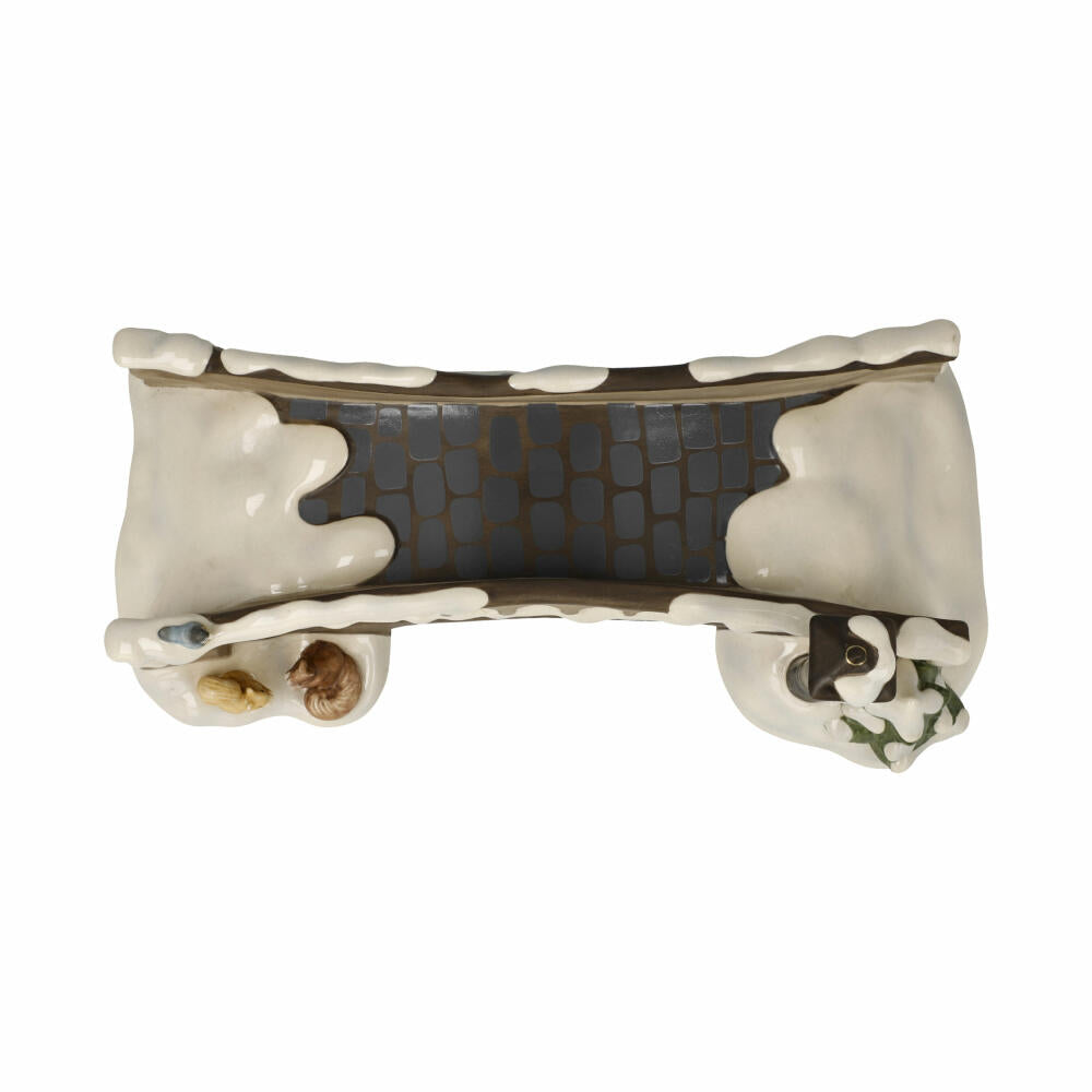 Goebel figurine Bridge to the Park, with LED lighting, stoneware, colored, 11.5 cm, 66704661