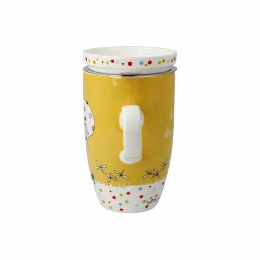 Goebel Teacup with Lid and Strainer Freundlieb -Small Things, Tea Cup, Fine Bone China, 27001421