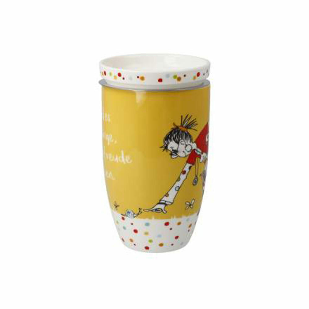 Goebel Teacup with Lid and Strainer Freundlieb -Small Things, Tea Cup, Fine Bone China, 27001421
