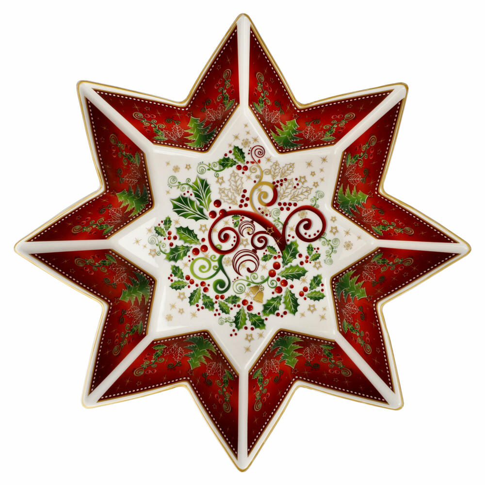 Goebel Bowl Palais Royal - Stellar, Christmas motif, Porcelain, Colorful, 32 x 32 cm, 51001641