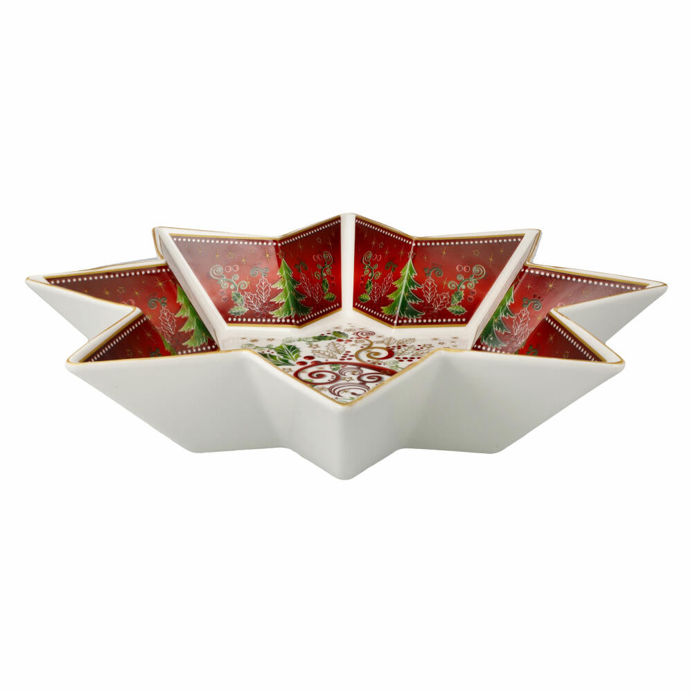 Goebel Bowl Palais Royal - Stellar, Christmas motif, Porcelain, Colorful, 32 x 32 cm, 51001641