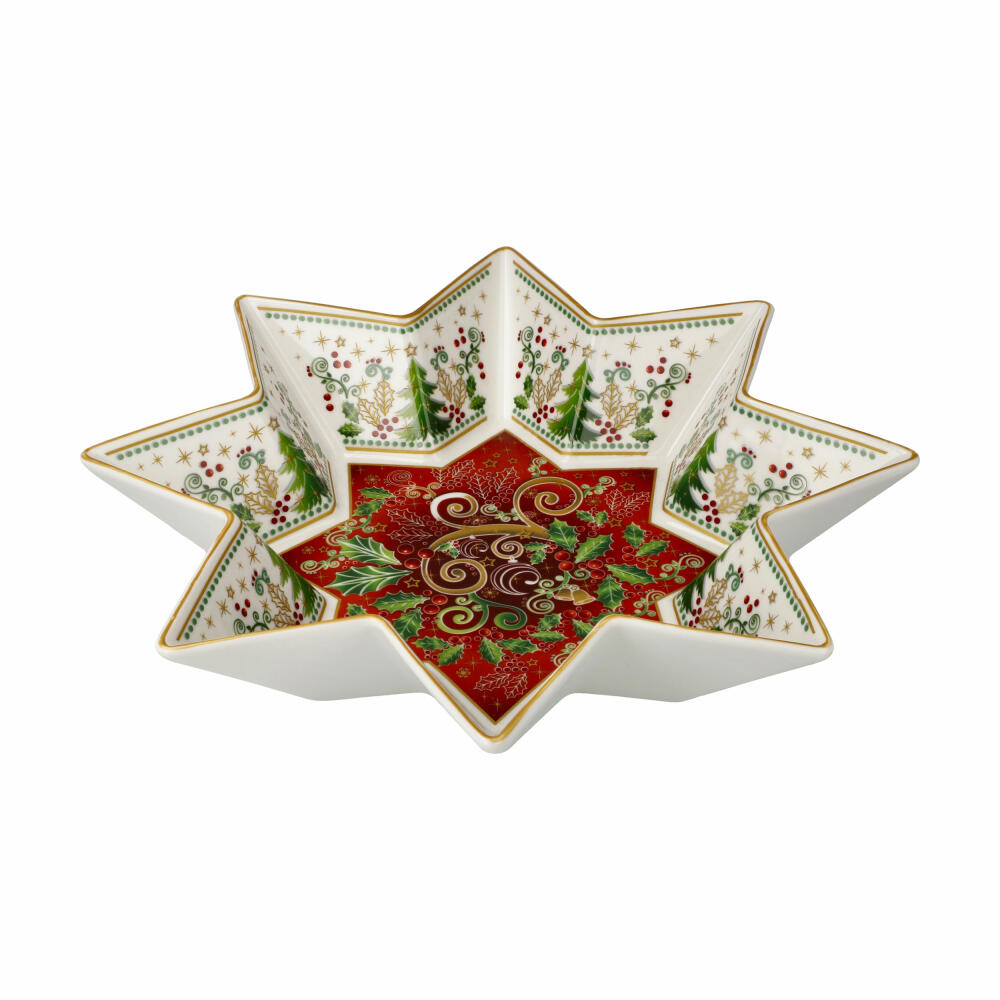 Goebel Bowl Palais Royal - Stellar, Christmas motif, Porcelain, Colorful, 25 x 25 cm, 51001651