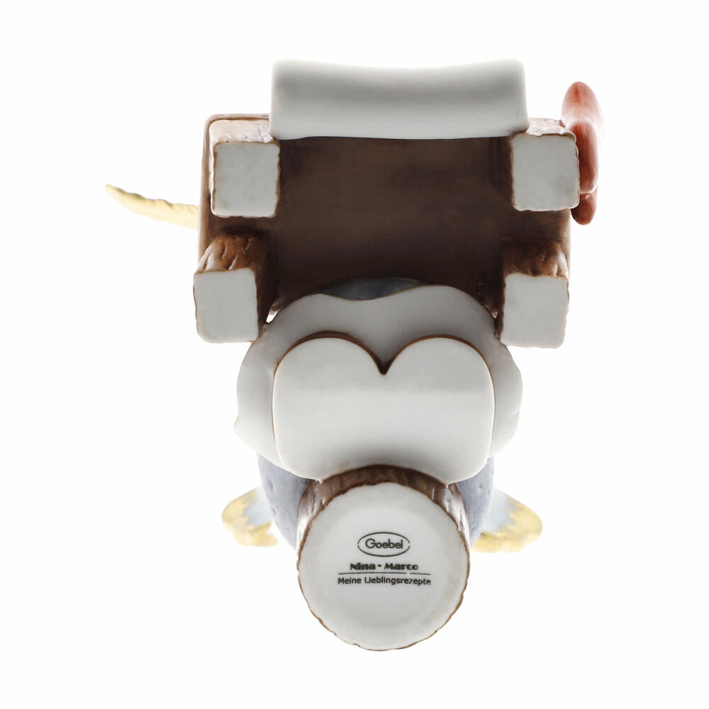 Goebel Angel My Favorite Recipes, Biscuit Porcelain, Colorful, 9.5 cm, 11751091