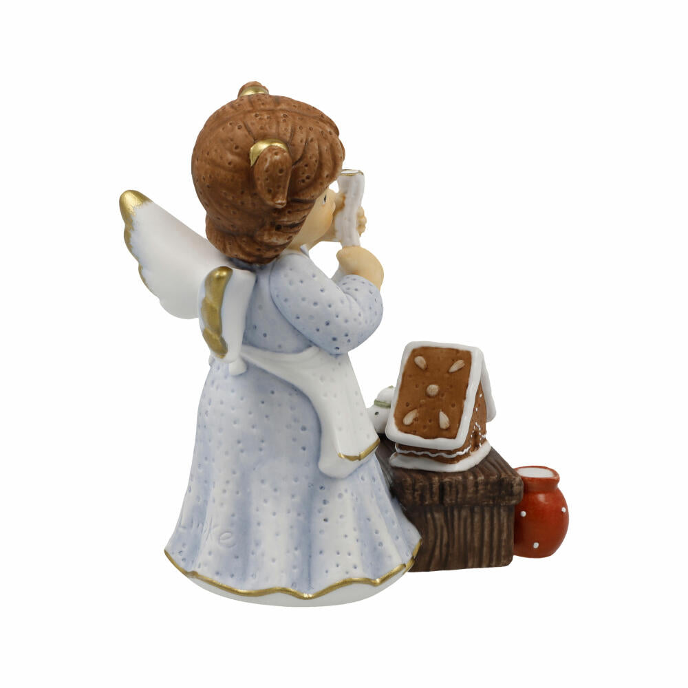 Goebel Engel Süßes Knusperhäuschen, Biskuit-Porzellan, Bunt, 10.5 cm, 11751101