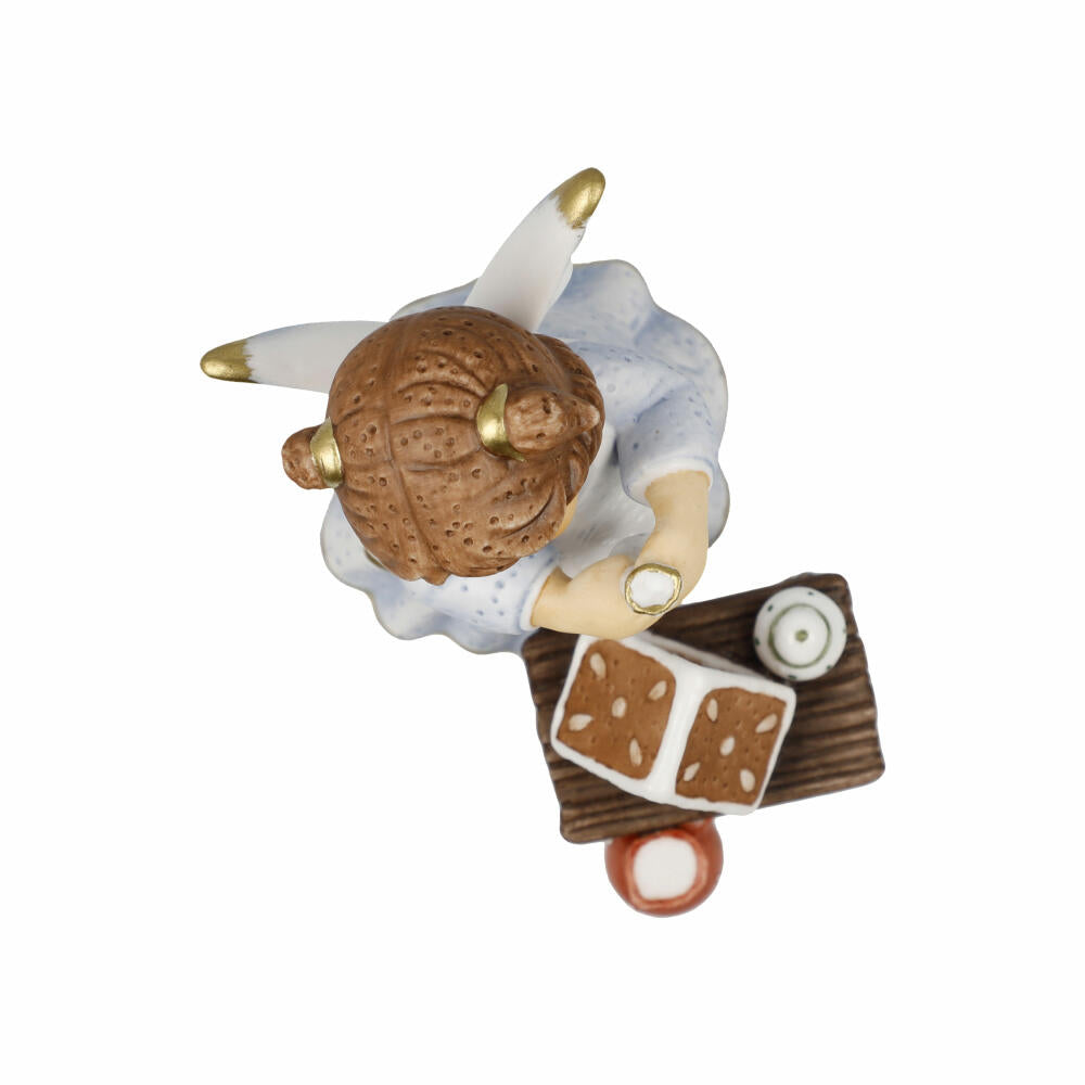 Goebel Engel Süßes Knusperhäuschen, Biskuit-Porzellan, Bunt, 10.5 cm, 11751101