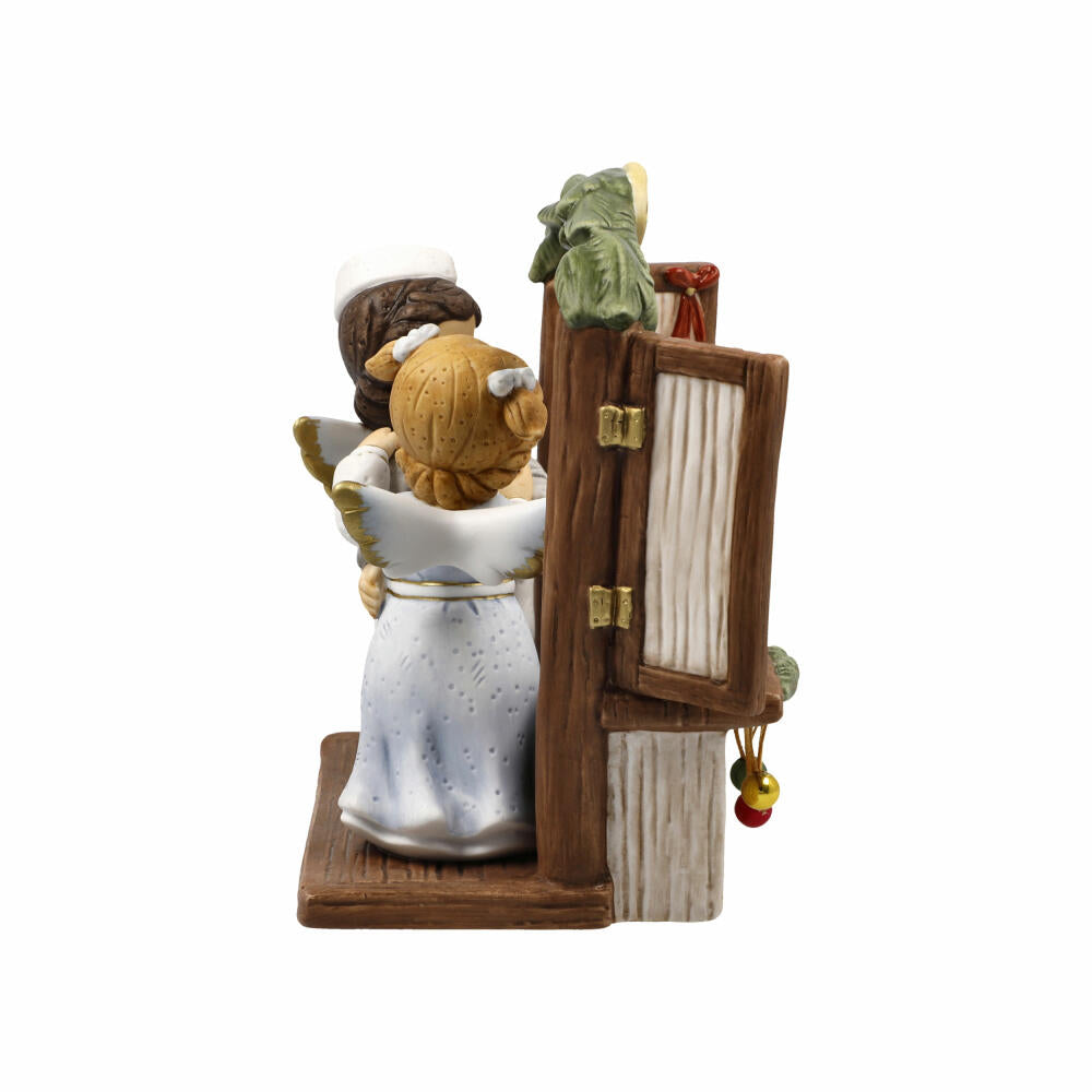 Goebel Angel Fun in the Bakery, Biscuit Porcelain, Colorful, Limited Edition, 14 cm, 11751121