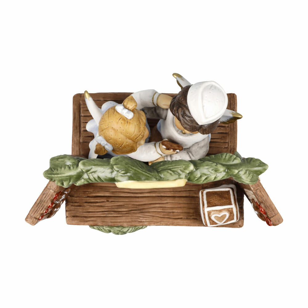 Goebel Angel Fun in the Bakery, Biscuit Porcelain, Colorful, Limited Edition, 14 cm, 11751121