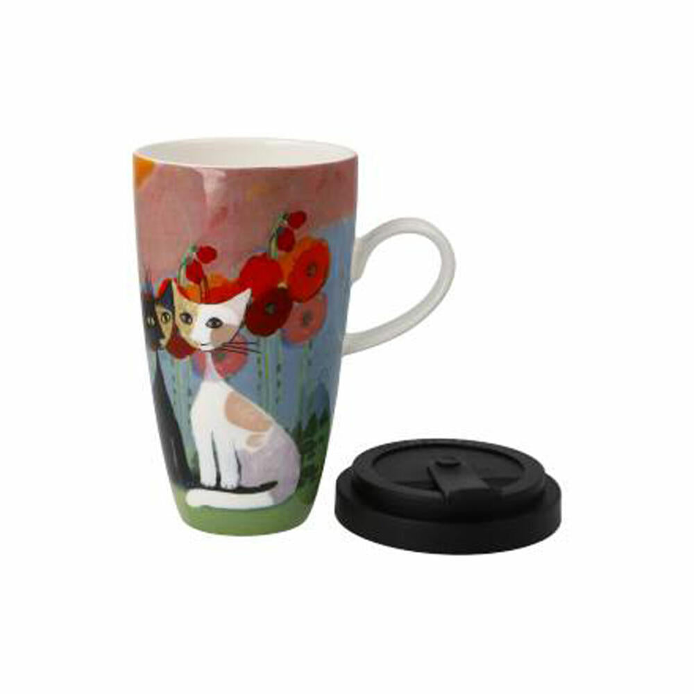 Goebel Künstlertasse mit Deckel Lestate in giardino, Tasse, Kaffeetasse, Teetasse, Fine Bone China, 66861351